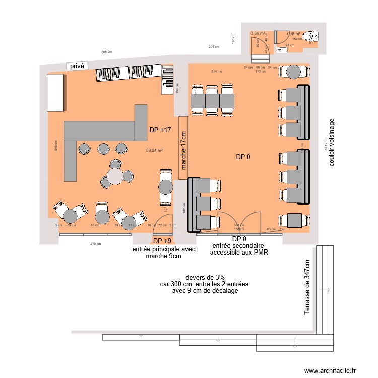 LE SAINT AMOUR AVANT TRAVAUX. Plan de 0 pièce et 0 m2 LE SAINT AMOUR AVANT TRAVAUX. Plan de 0 pièce et 0 m2