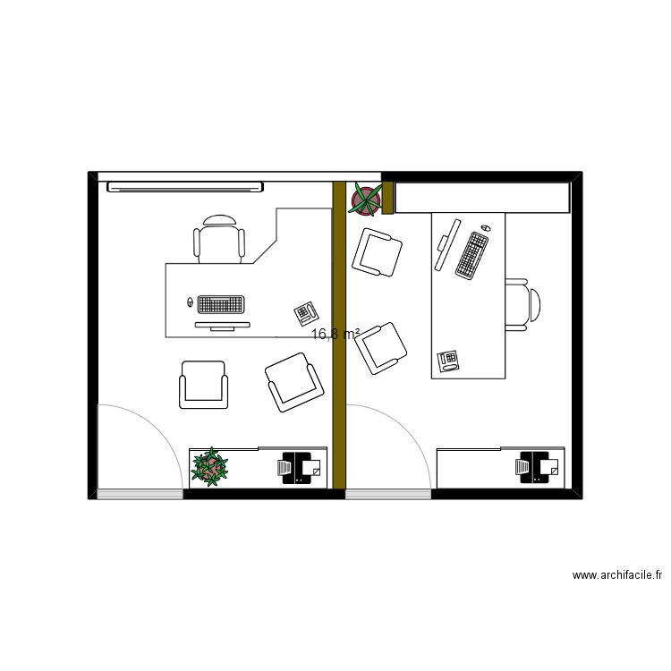 Bureau Nordev. Plan de 0 pièce et 0 m2