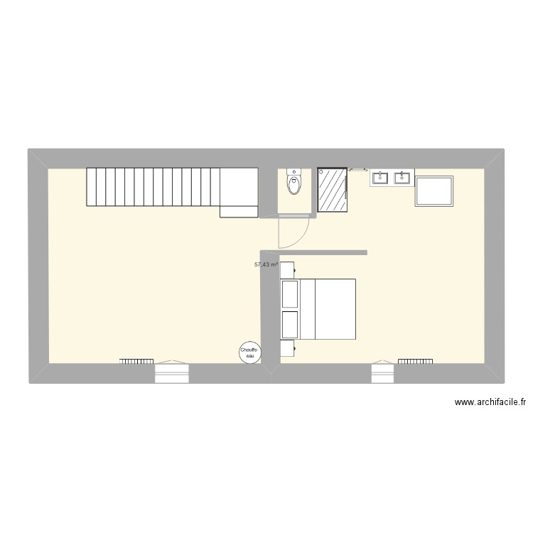 2è étage maison à rénover. Plan de 0 pièce et 0 m2