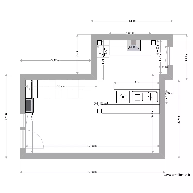 SAUVENT. Plan de 