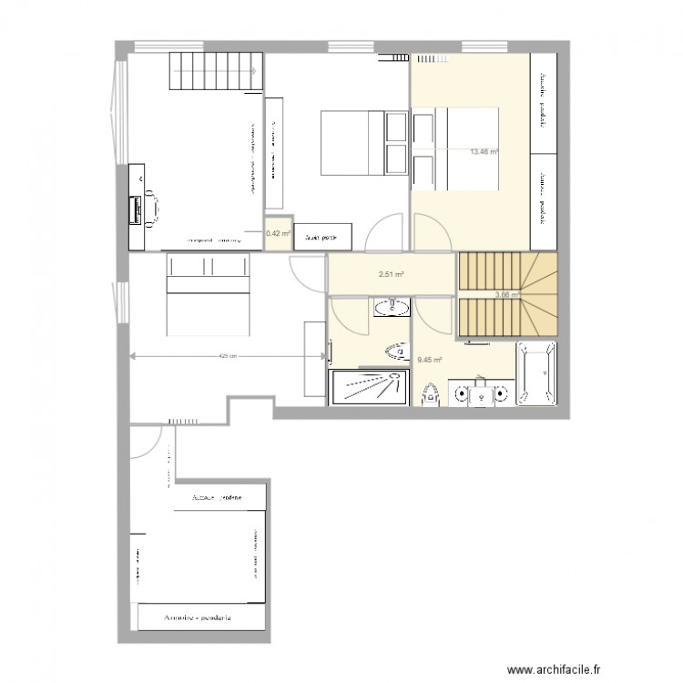 Pantin variante corrigée juin 2017 étage. Plan de 0 pièce et 0 m2