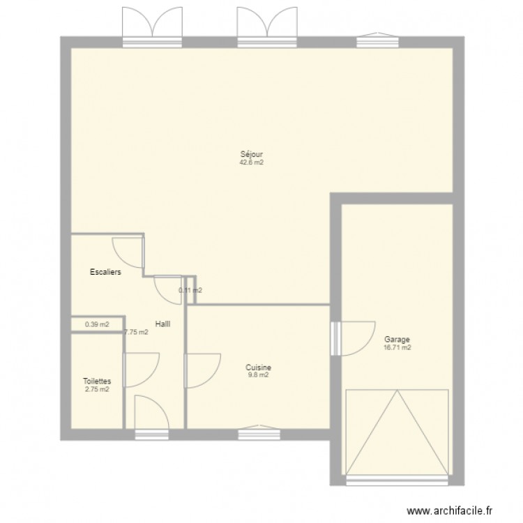 REYNIER RDC rectifie. Plan de 0 pièce et 0 m2