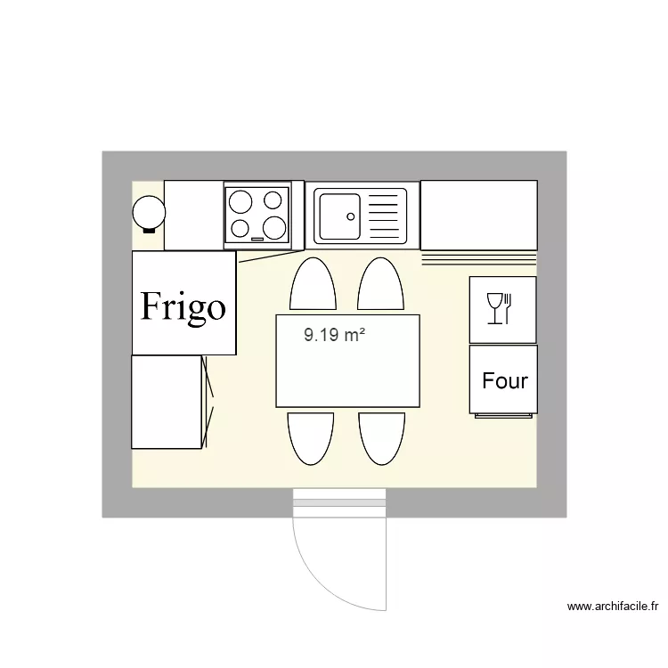 cusiine 9m2. Plan de cusiine 9m2. Plan de