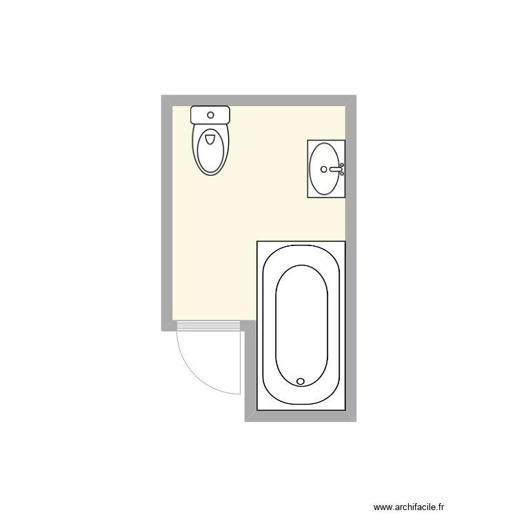 HUMBERT SDB existant. Plan de HUMBERT SDB existant. Plan de