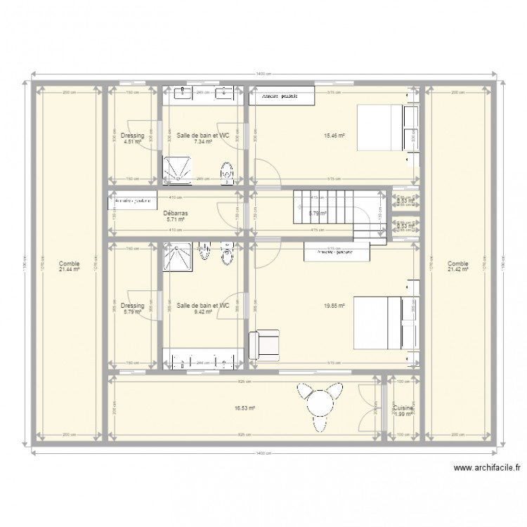 Maison Mangily étage 26 septembre 2017. Plan de 0 pièce et 0 m2