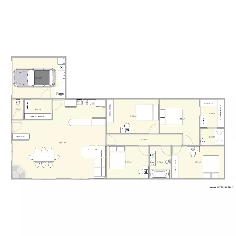 maison 120m2 rectangle. Plan de maison 120m2 rectangle. Plan de