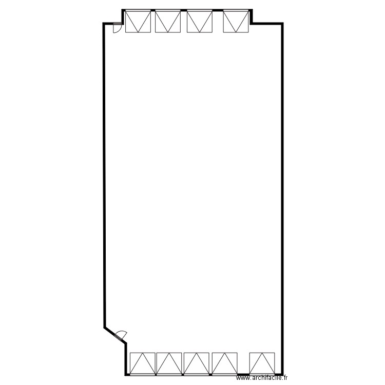 sci de la tambourine. Plan de 1 pièce et 575 m2