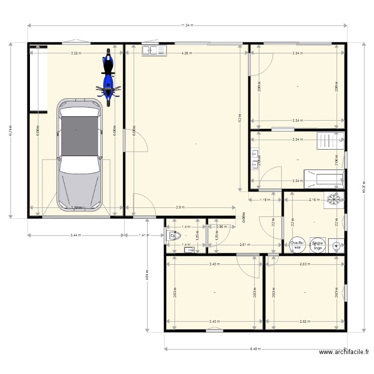 maison 1. Plan de 0 pièce et 0 m2