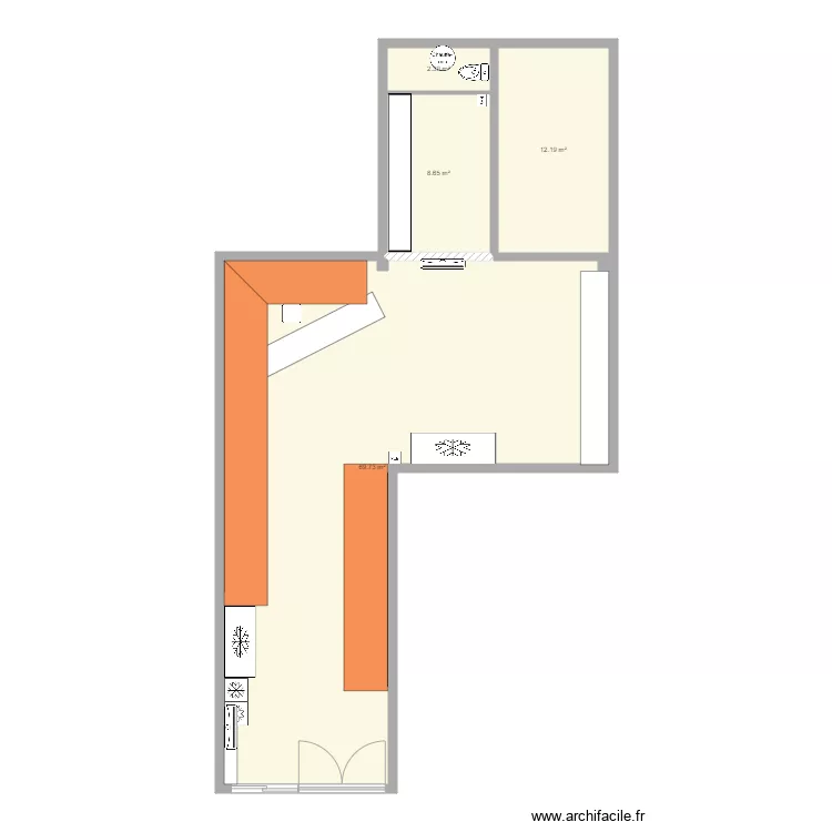 local fruits et légume. Plan de local fruits et légume. Plan de
