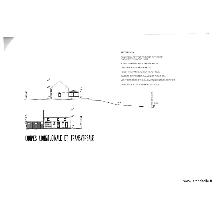 VUE DE FACE AVANT. Plan de 0 pièce et 0 m2