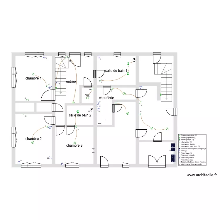 logement taintrux. Plan de 