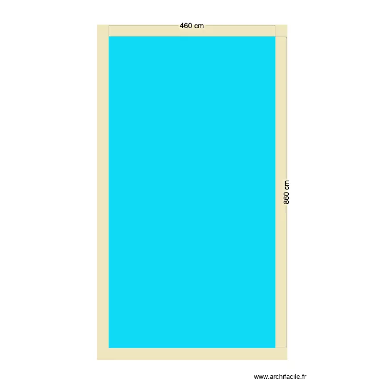 piscine. Plan de 
