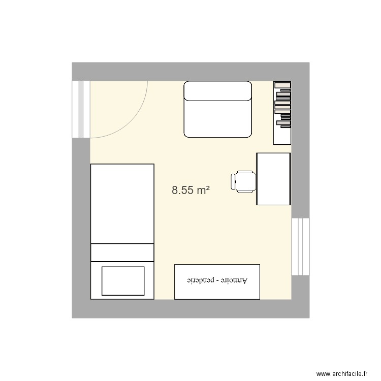 chambre bureau. Plan de 0 pièce et 0 m2