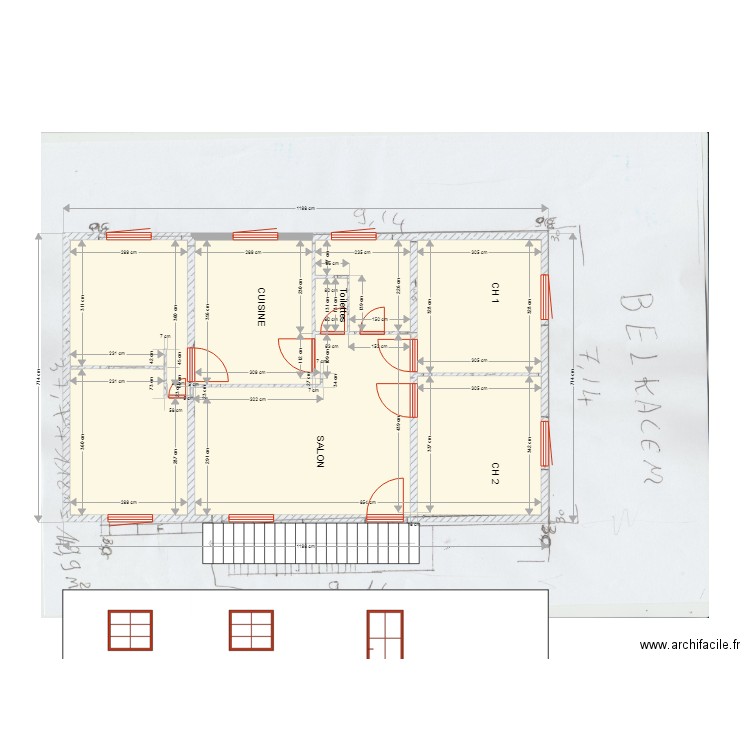 PLAN BELKACEM 1. Plan de 0 pièce et 0 m2