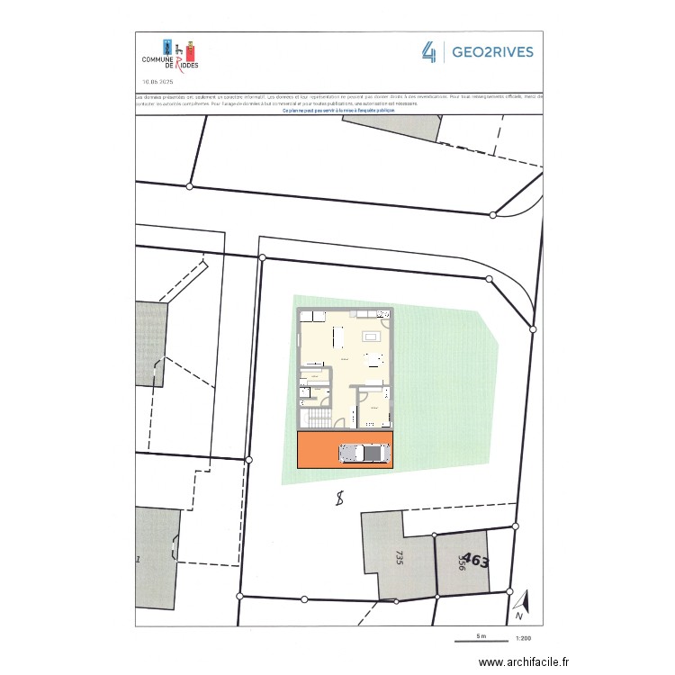 462 new. Plan de 4 pièces et 81 m2