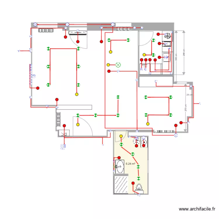 Molerova  v3 cuisine rotation &eacute;lectricit&eacute;. Plan de 