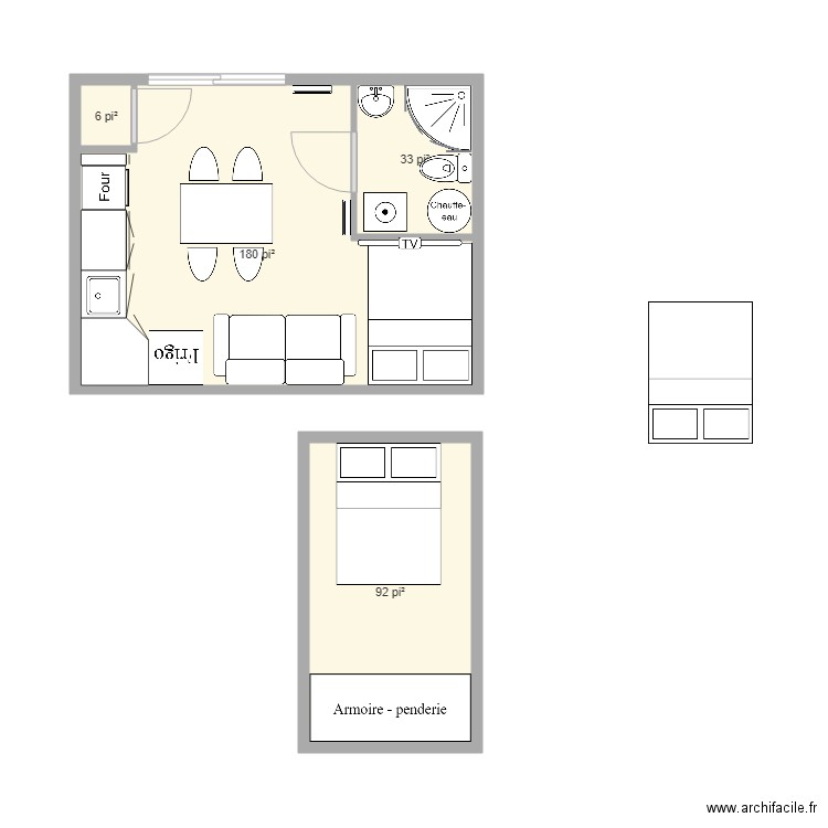 mini chalet. Plan de 0 pièce et 0 m2