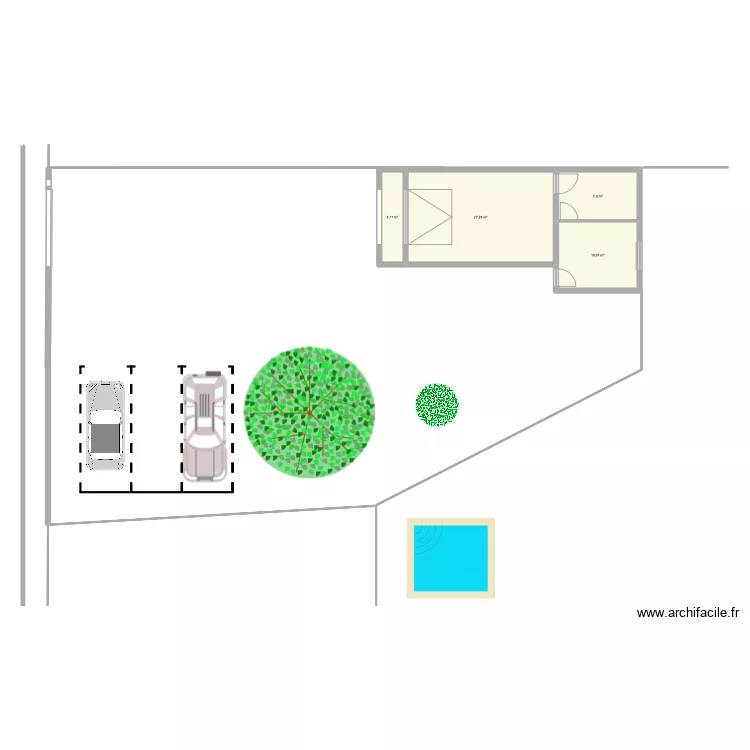garage. Plan de garage. Plan de