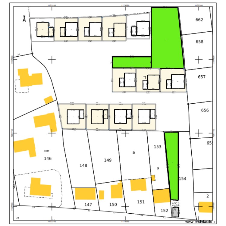 Programmation Plouescat 1. Plan de 38 pièces et 5352 m2