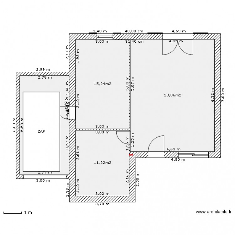 Plan RDC_Garage attenant. Plan de 0 pièce et 0 m2