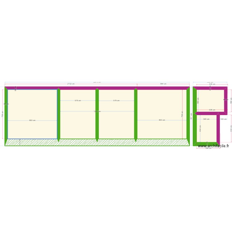 CUISINE D ETE . Plan de 6 pièces et 250 m2