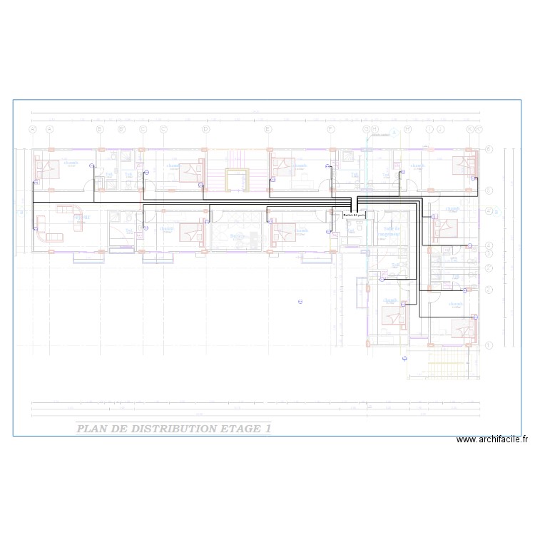 Internet Etage 1 HOTEL TAZ KRIBI new. Plan de 0 pièce et 0 m2