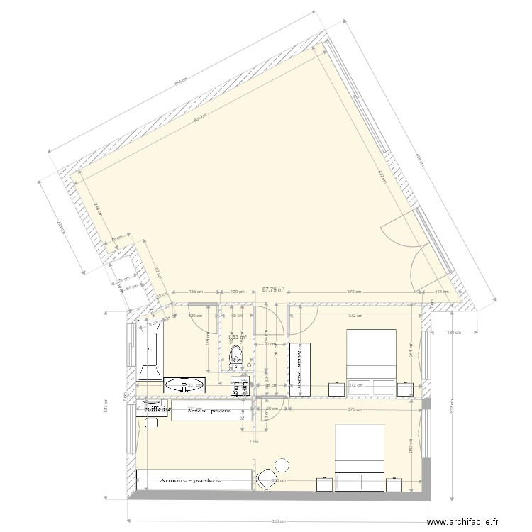 Réno complète Genets Dany120. Plan de 0 pièce et 0 m2