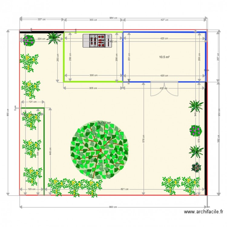 Abris de jardin v2. Plan de 0 pièce et 0 m2