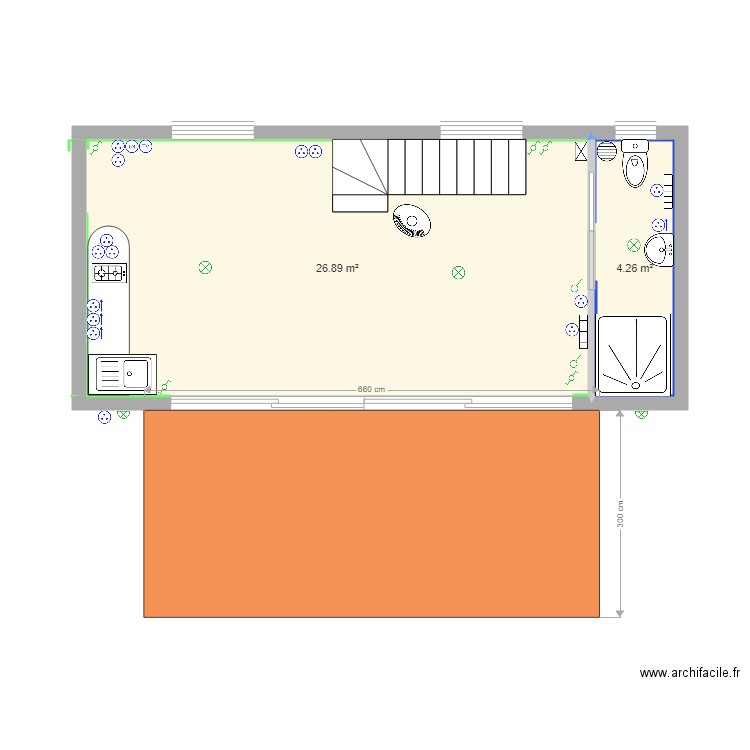 Mezos Pigeonnier Auvent 660x3m. Plan de 0 pièce et 0 m2