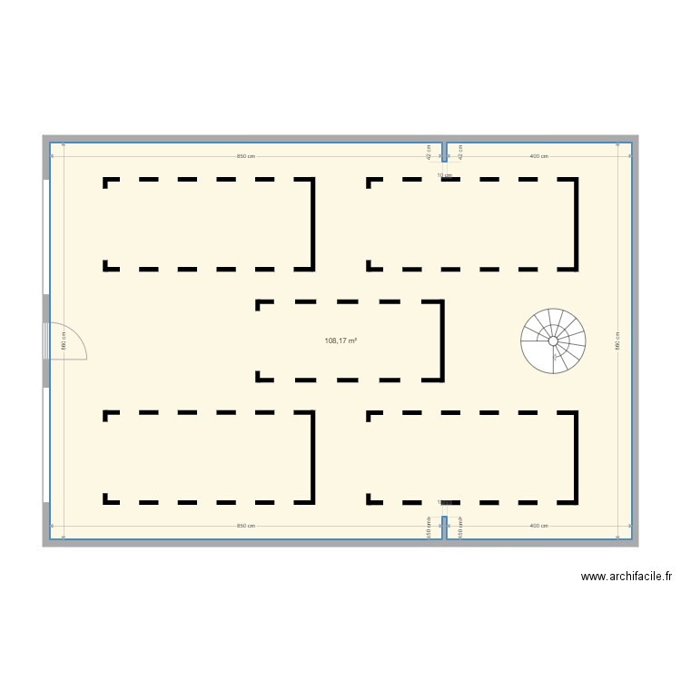 GARAGE IDEAL. Plan de 1 pièce et 108 m2