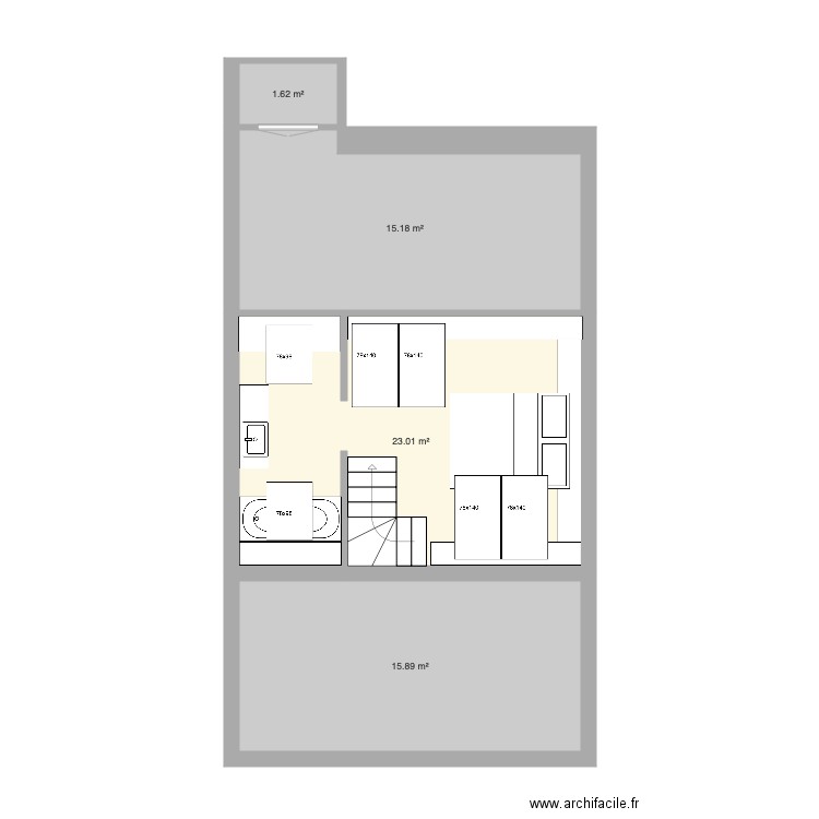 Tabellion 4e étage Mezzanine version 4. Plan de 0 pièce et 0 m2
