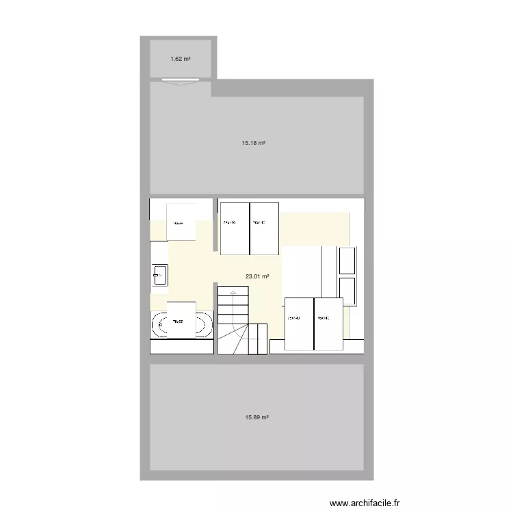 Tabellion 4e &eacute;tage Mezzanine version 4. Plan de 0 pièce et 0 m2