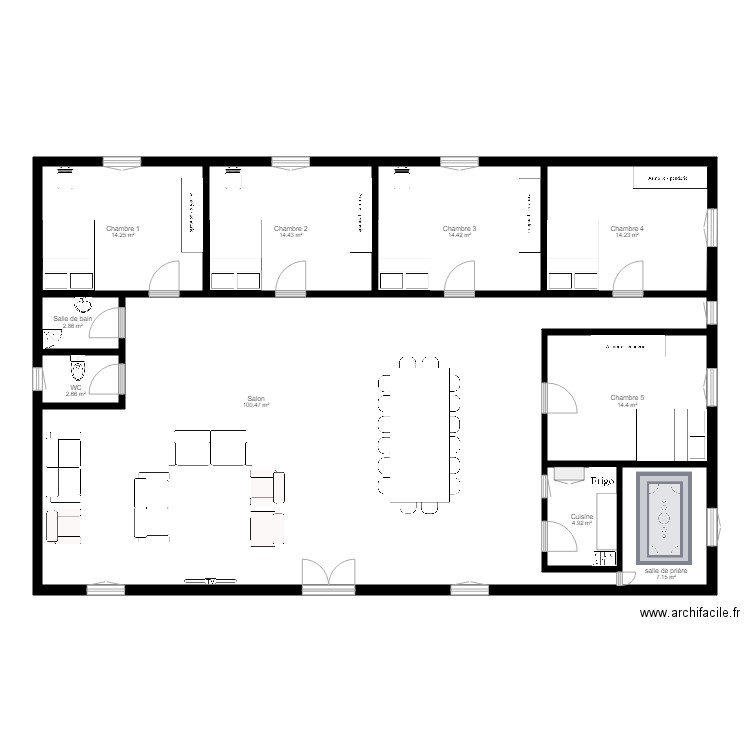 maison familiale. Plan de 0 pièce et 0 m2
