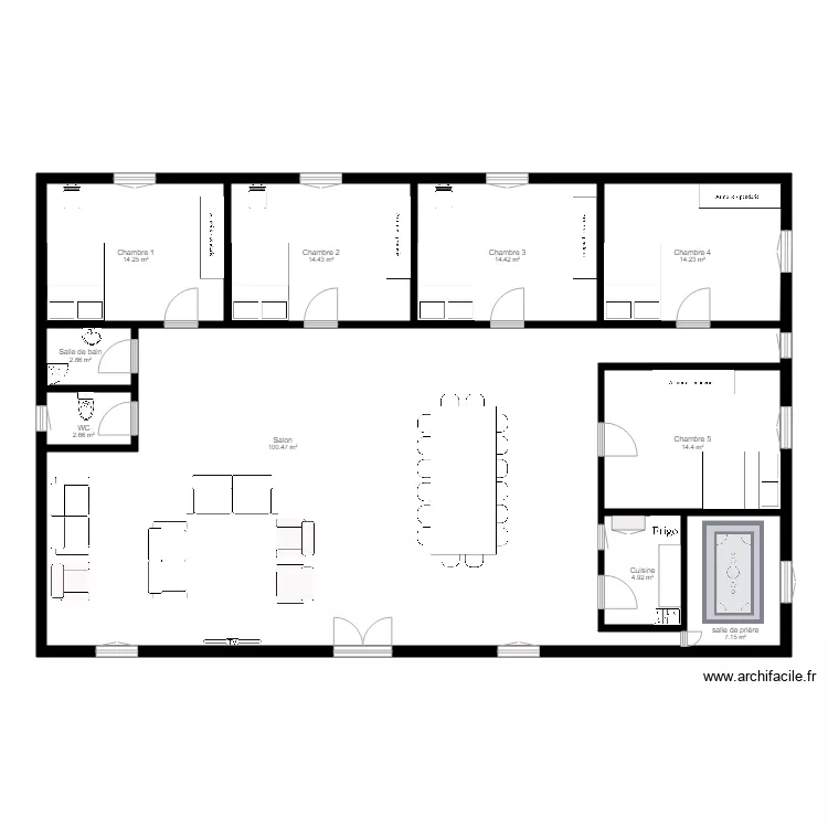 maison familiale. Plan de 