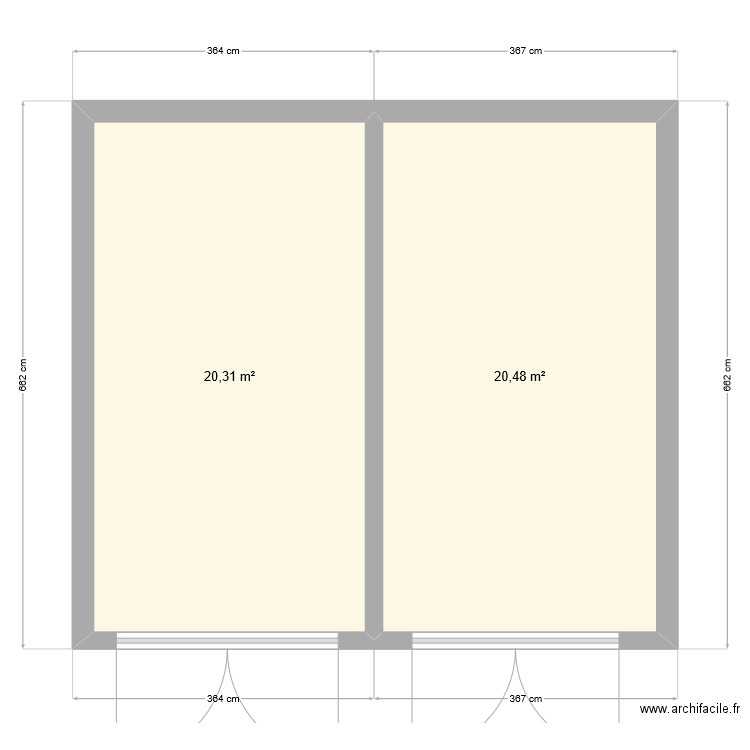 Garage. Plan de 0 pièce et 0 m2
