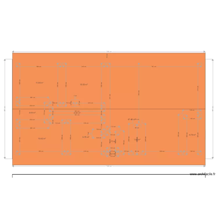 plan maison facade. Plan de 