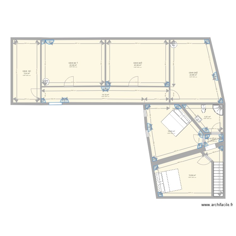 Projet 1. Plan de 0 pièce et 0 m2