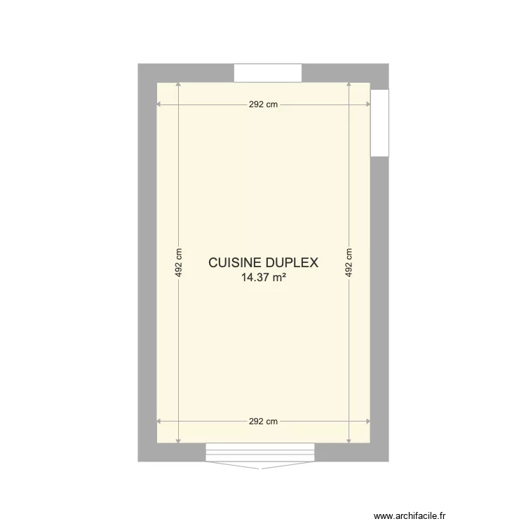 Cuisine Duplex Lemonnier . Plan de 