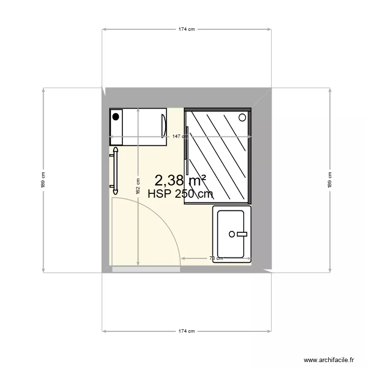 De Oliveira. Plan de 1  et 2 m²