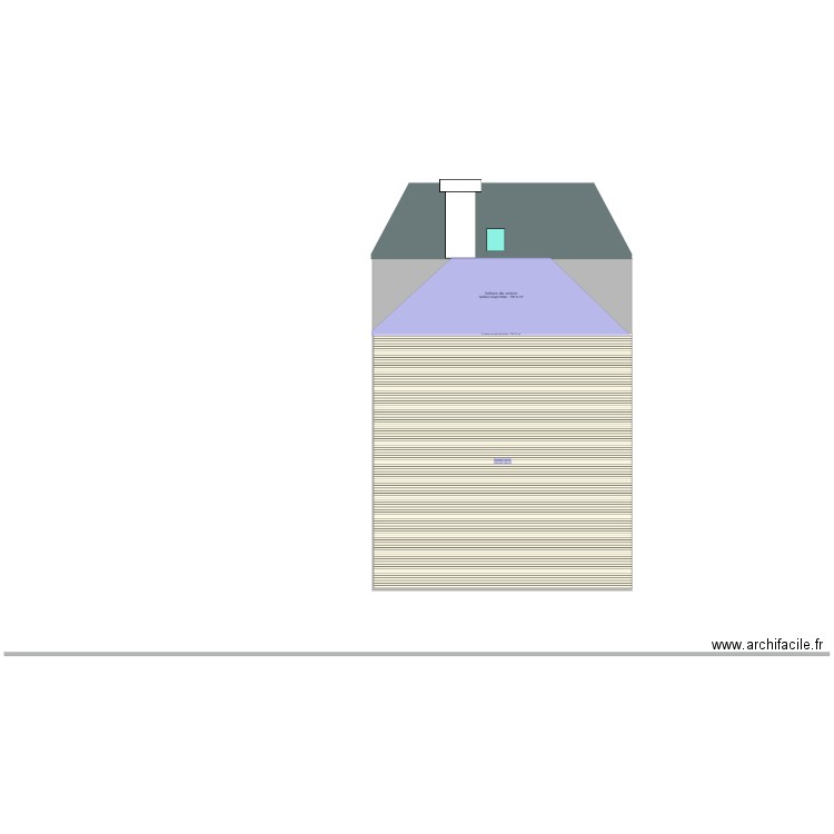 plan de la facade vue de l'autre cote . Plan de 0 pièce et 0 m2