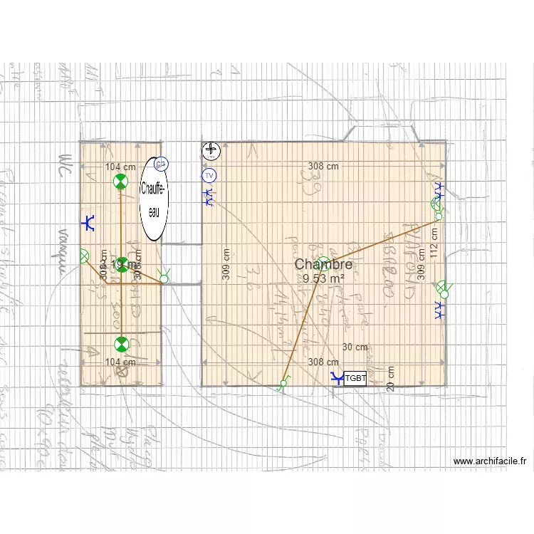 leblanc even electricite. Plan de 