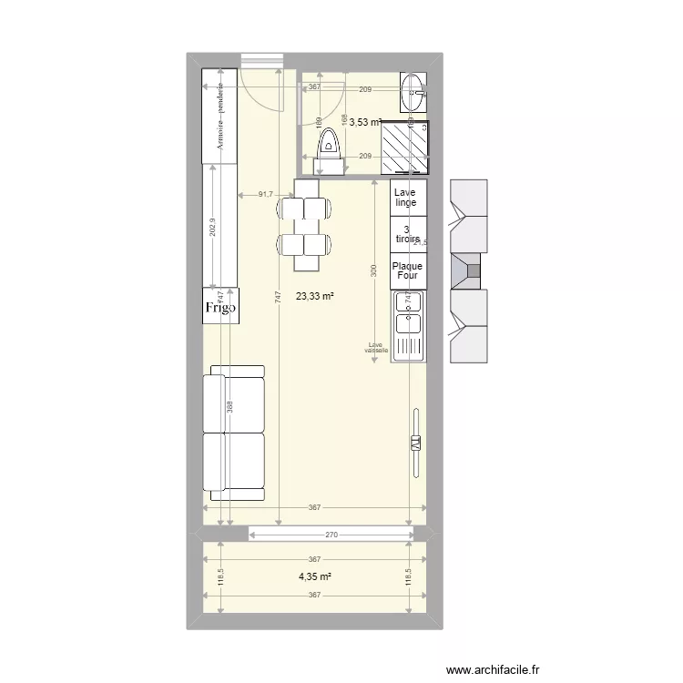 Studio Gaillard. Plan de 