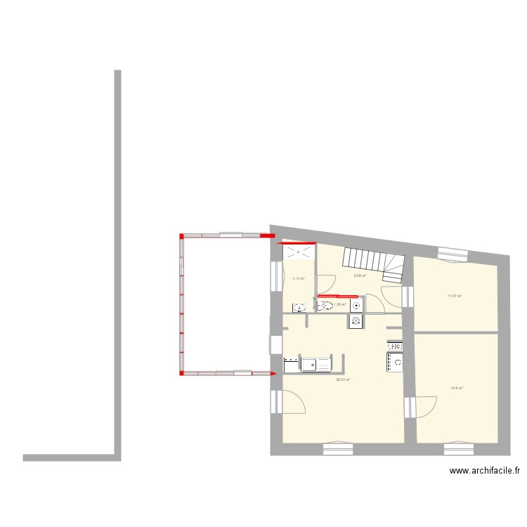 Travaux20202021extension. Plan de 0 pièce et 0 m2