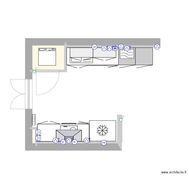 cuisine 201021. Plan de 0 pièce et 0 m2