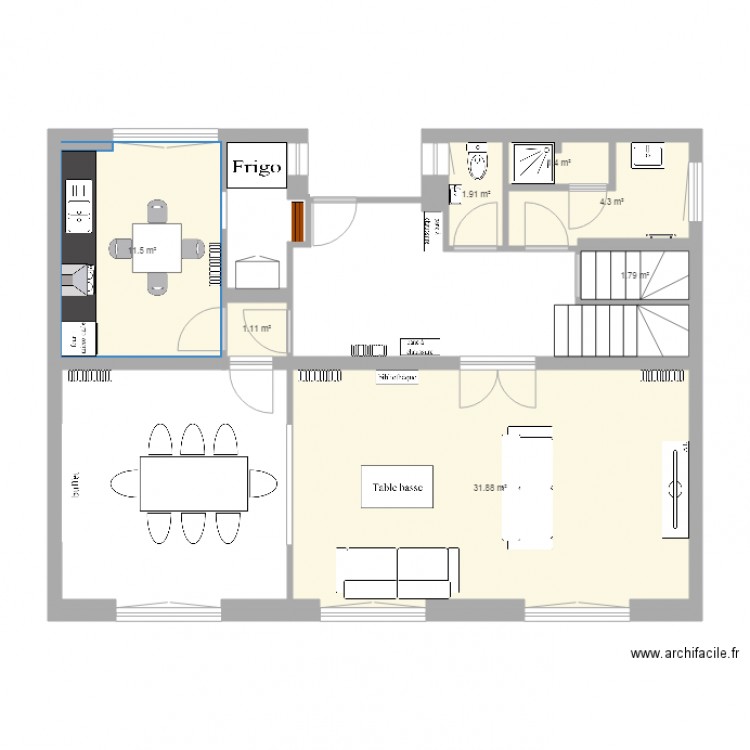 pan presbytaire RDC. Plan de 0 pièce et 0 m2