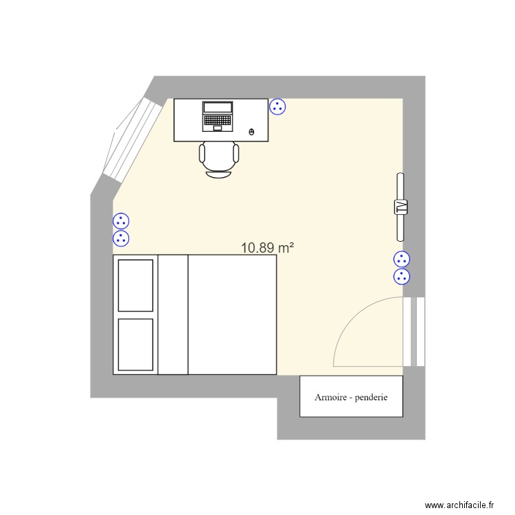 chambre 3. Plan de 0 pièce et 0 m2