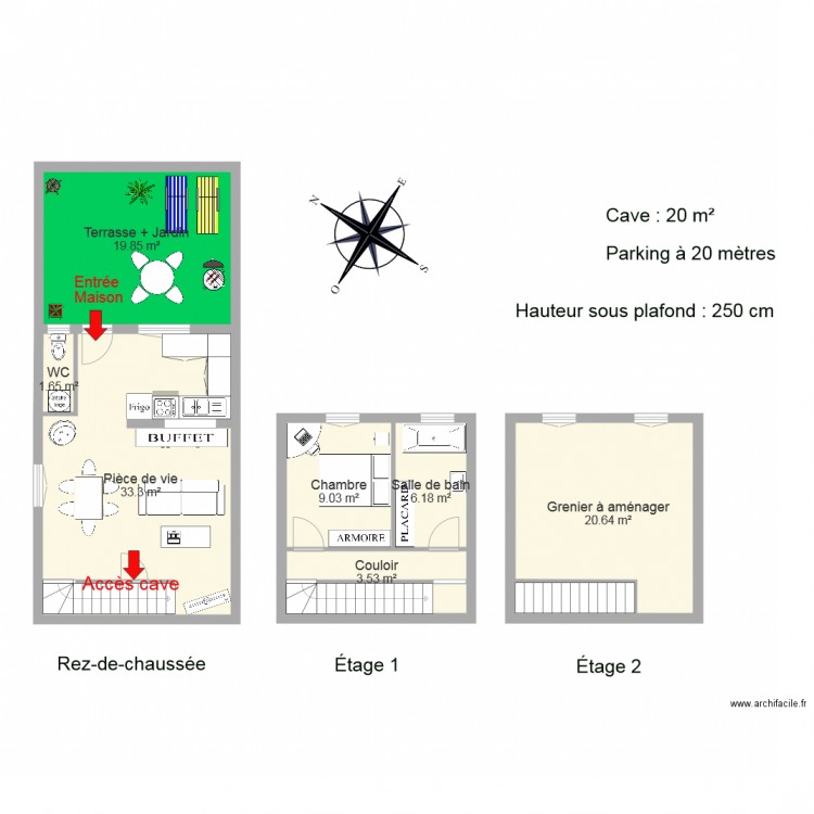 TREME. Plan de 0 pièce et 0 m2