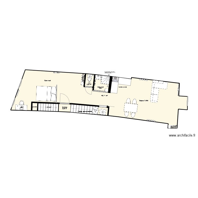 APPART LA CONCHE projet 2. Plan de 0 pièce et 0 m2