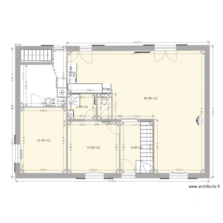 projet 3b nm. Plan de 0 pièce et 0 m2