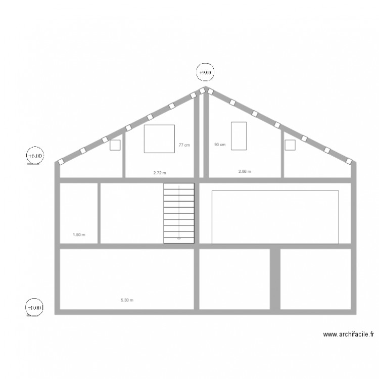 COUPE A A. Plan de 0 pièce et 0 m2